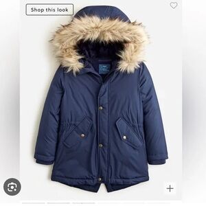 Crewcuts Navy Blue Parka Size L